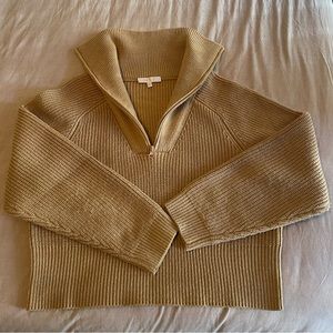 WAYF Half Zip Knit Sweater